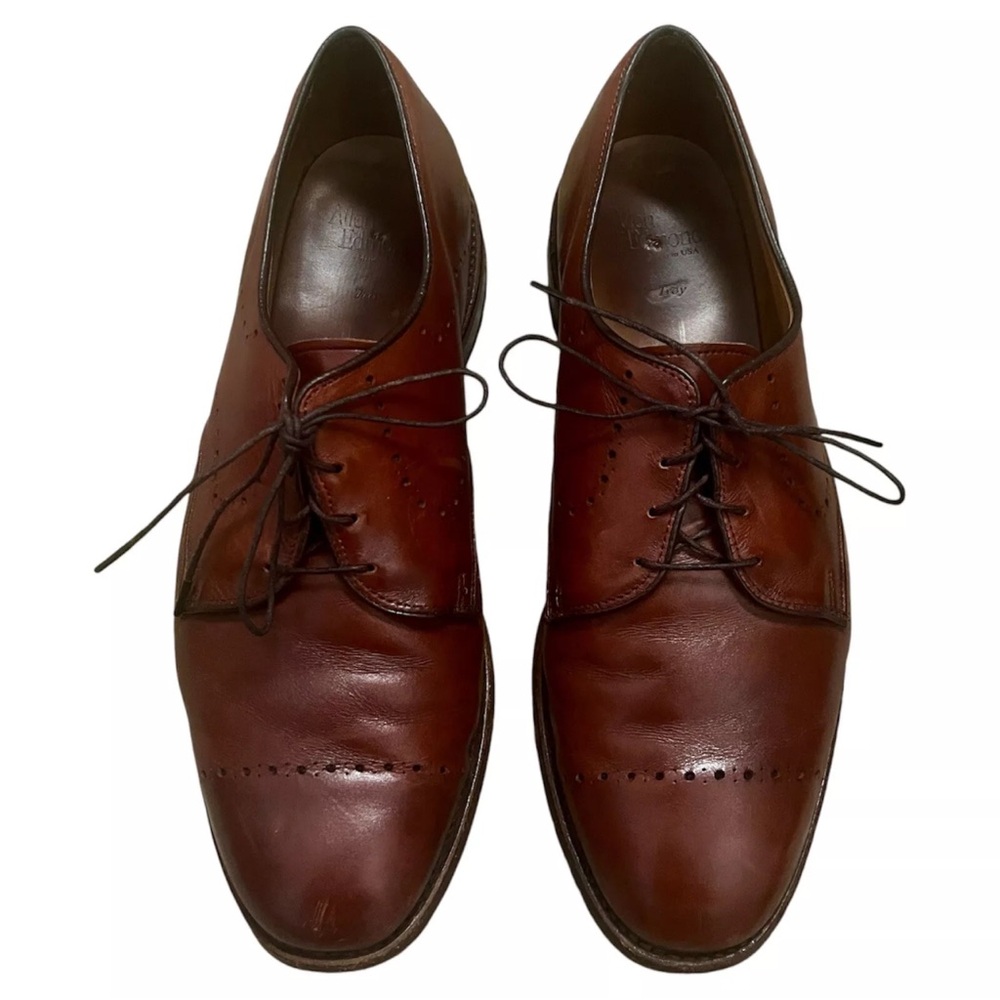 Allen Edmonds Troy Size 10.5 Brown Dress Ocford Shoes 38 9044 0002805